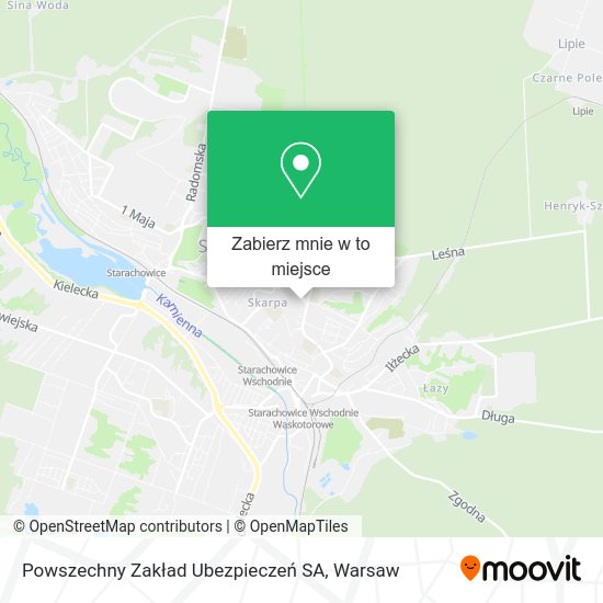 Mapa Powszechny Zakład Ubezpieczeń SA