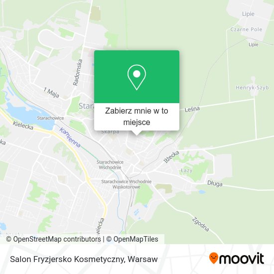 Mapa Salon Fryzjersko Kosmetyczny