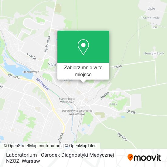 Mapa Laboratorium - Ośrodek Diagnostyki Medycznej NZOZ