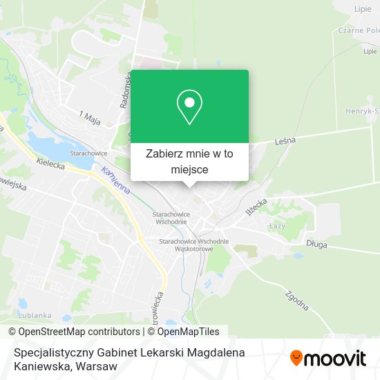 Mapa Specjalistyczny Gabinet Lekarski Magdalena Kaniewska