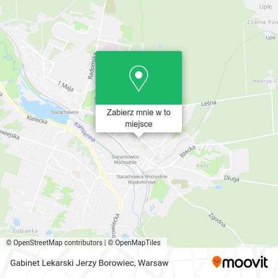 Mapa Gabinet Lekarski Jerzy Borowiec