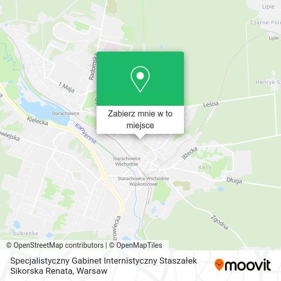 Mapa Specjalistyczny Gabinet Internistyczny Staszałek Sikorska Renata