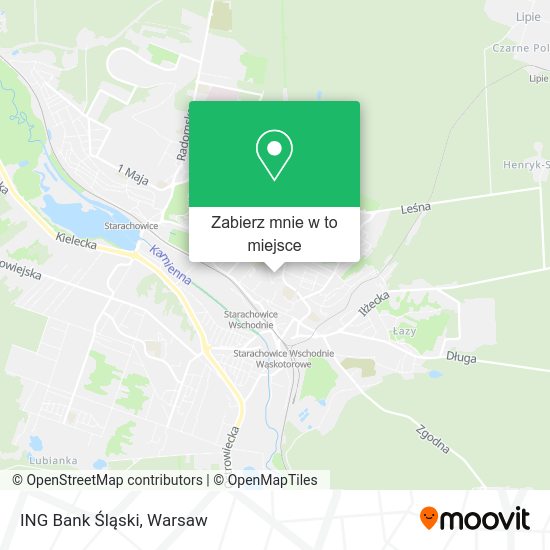 Mapa ING Bank Śląski