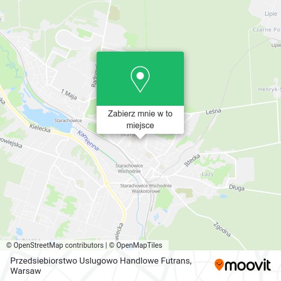 Mapa Przedsiebiorstwo Uslugowo Handlowe Futrans