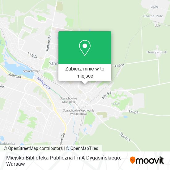 Mapa Miejska Biblioteka Publiczna Im A Dygasińskiego