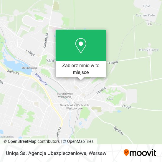 Mapa Uniqa Sa. Agencja Ubezpieczeniowa