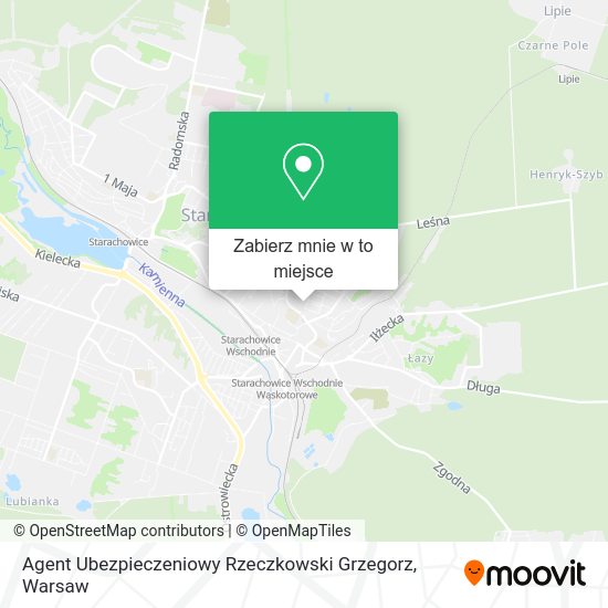 Mapa Agent Ubezpieczeniowy Rzeczkowski Grzegorz