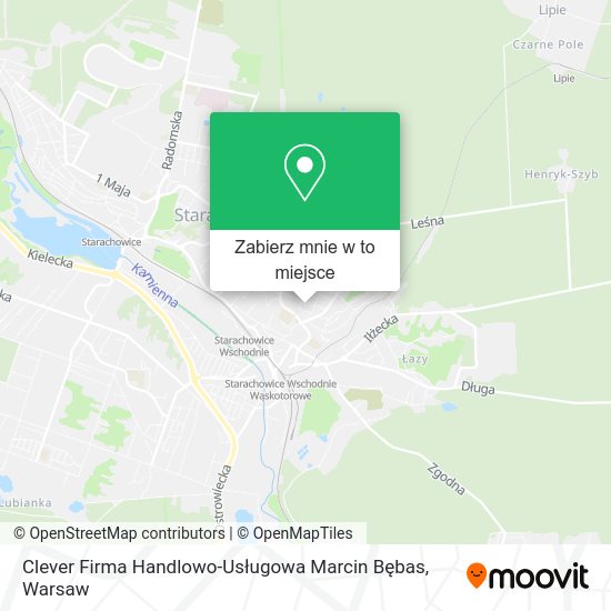 Mapa Clever Firma Handlowo-Usługowa Marcin Bębas