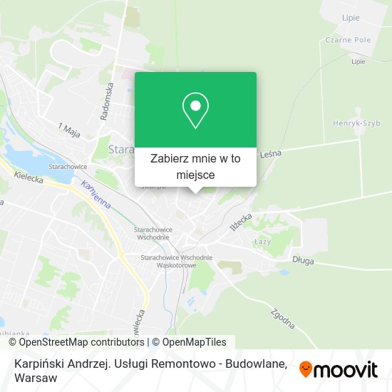 Mapa Karpiński Andrzej. Usługi Remontowo - Budowlane