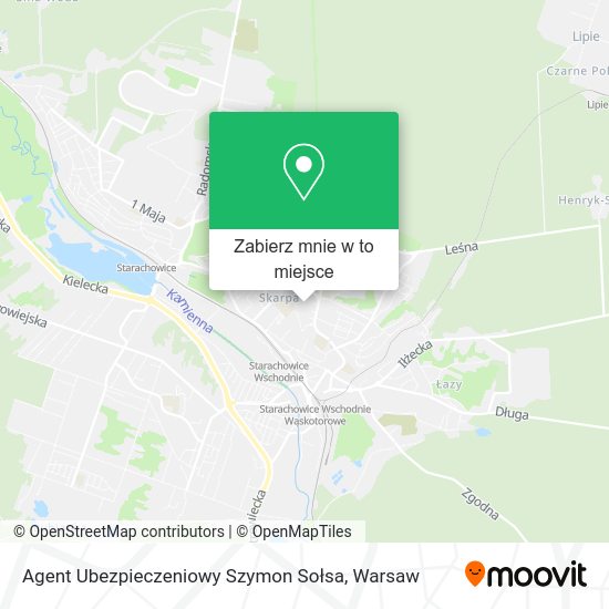 Mapa Agent Ubezpieczeniowy Szymon Sołsa