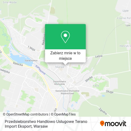 Mapa Przedsiebiorstwo Handlowo Uslugowe Terano Import Eksport