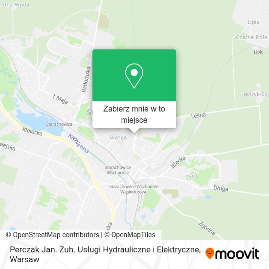 Mapa Perczak Jan. Zuh. Usługi Hydrauliczne i Elektryczne