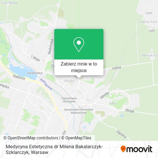 Mapa Medycyna Estetyczna dr Milena Bakalarczyk-Szklarczyk