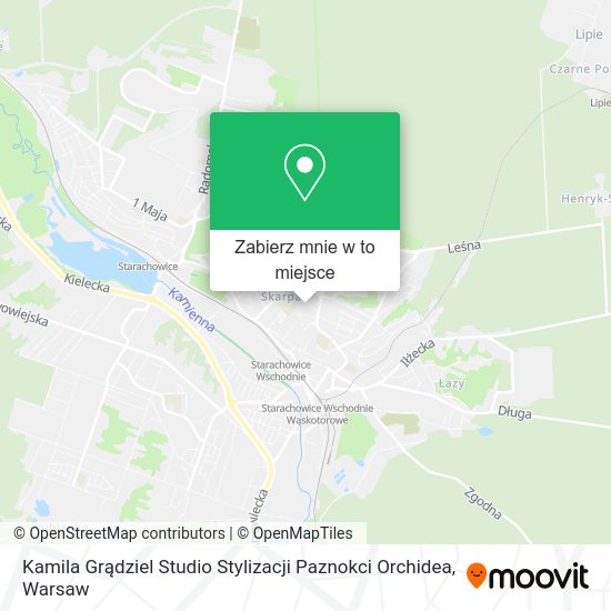 Mapa Kamila Grądziel Studio Stylizacji Paznokci Orchidea