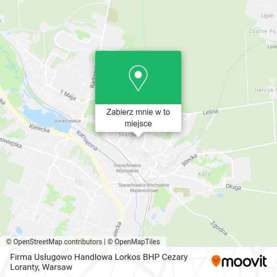 Mapa Firma Usługowo Handlowa Lorkos BHP Cezary Loranty