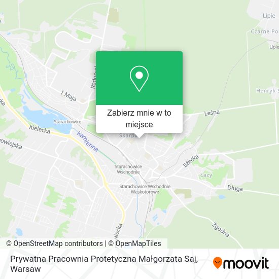 Mapa Prywatna Pracownia Protetyczna Małgorzata Saj