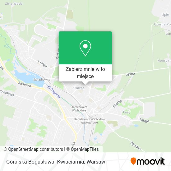 Mapa Góralska Bogusława. Kwiaciarnia