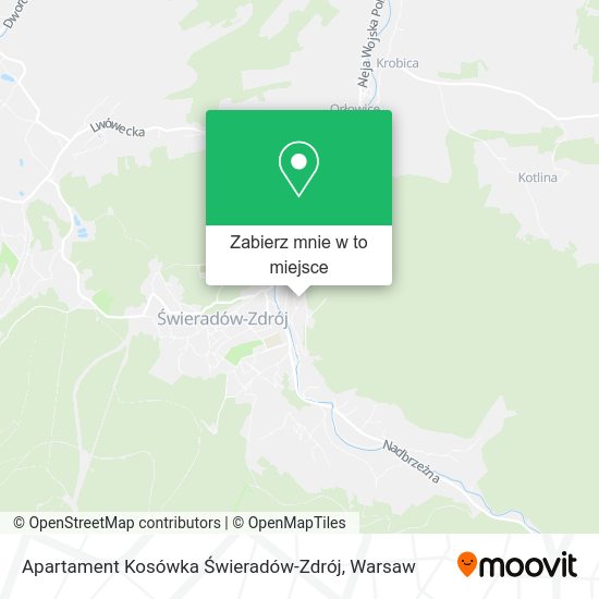 Mapa Apartament Kosówka Świeradów-Zdrój