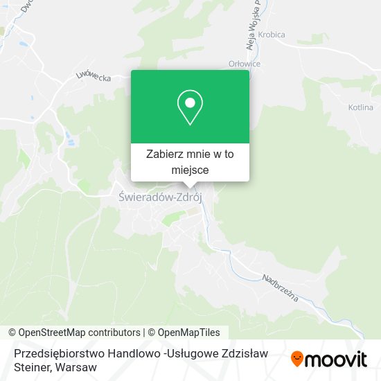 Mapa Przedsiębiorstwo Handlowo -Usługowe Zdzisław Steiner