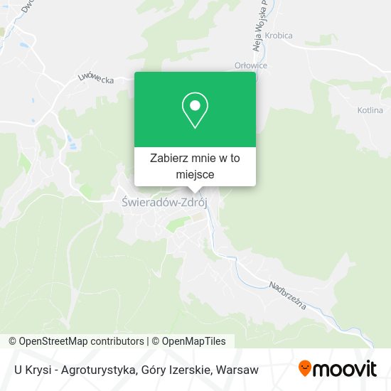 Mapa U Krysi - Agroturystyka, Góry Izerskie