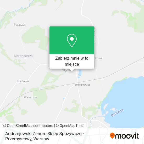 Mapa Andrzejewski Zenon. Sklep Spożywczo - Przemysłowy