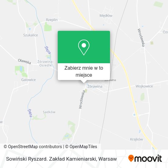 Mapa Sowiński Ryszard. Zakład Kamieniarski