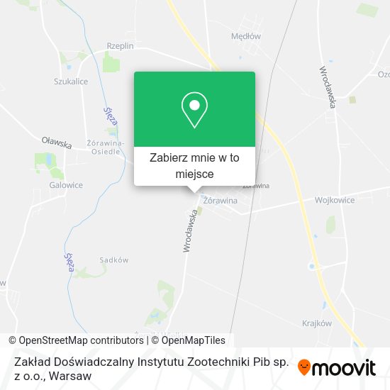 Mapa Zakład Doświadczalny Instytutu Zootechniki Pib sp. z o.o.