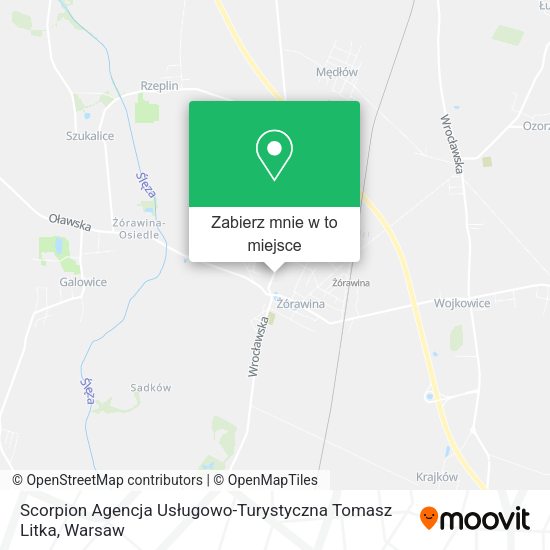 Mapa Scorpion Agencja Usługowo-Turystyczna Tomasz Litka