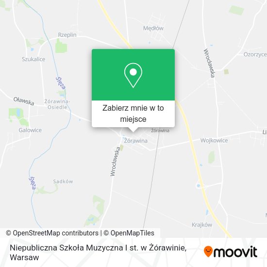 Mapa Niepubliczna Szkoła Muzyczna I st. w Żórawinie