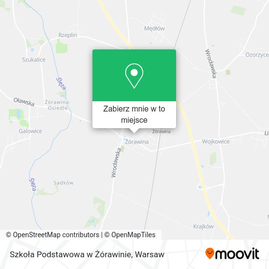 Mapa Szkoła Podstawowa w Żórawinie