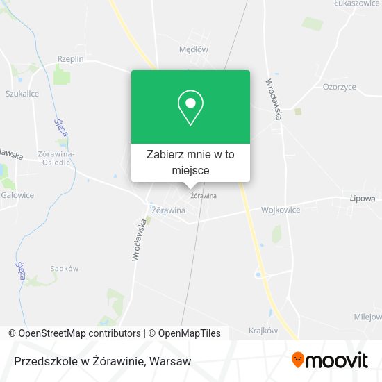 Mapa Przedszkole w Żórawinie