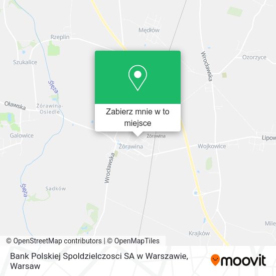 Mapa Bank Polskiej Spoldzielczosci SA w Warszawie