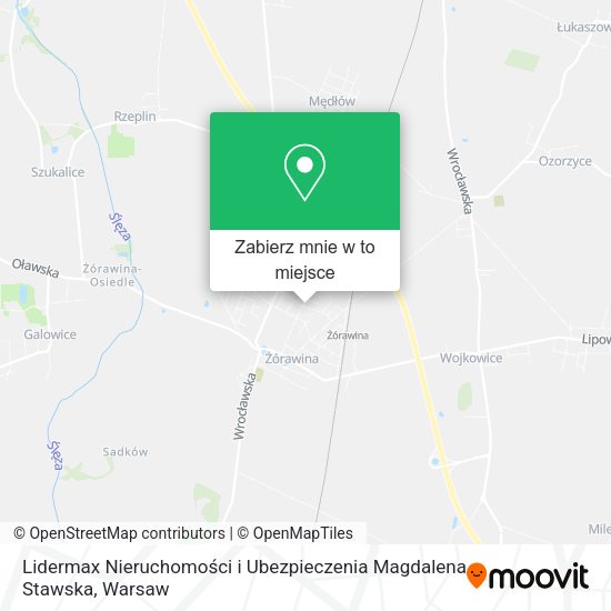 Mapa Lidermax Nieruchomości i Ubezpieczenia Magdalena Stawska