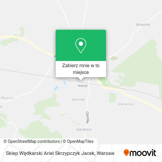 Mapa Sklep Wędkarski Ariel Skrzypczyk Jacek