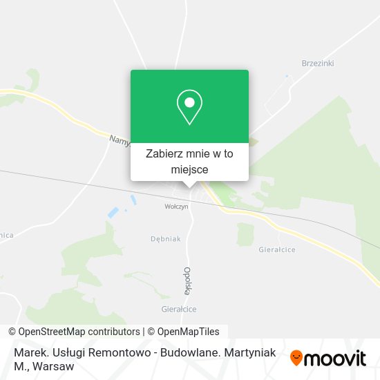 Mapa Marek. Usługi Remontowo - Budowlane. Martyniak M.