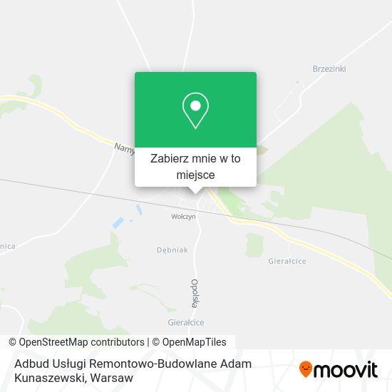 Mapa Adbud Usługi Remontowo-Budowlane Adam Kunaszewski