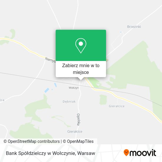 Mapa Bank Spółdzielczy w Wołczynie