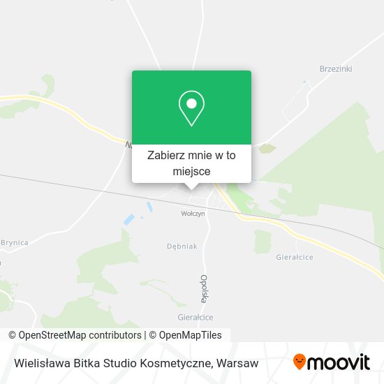 Mapa Wielisława Bitka Studio Kosmetyczne