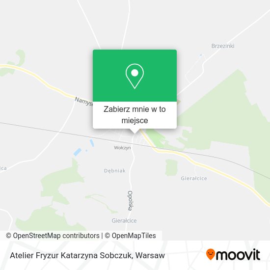 Mapa Atelier Fryzur Katarzyna Sobczuk