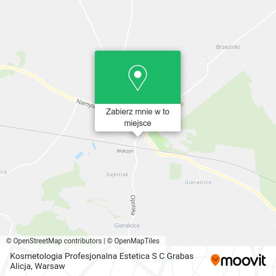 Mapa Kosmetologia Profesjonalna Estetica S C Grabas Alicja