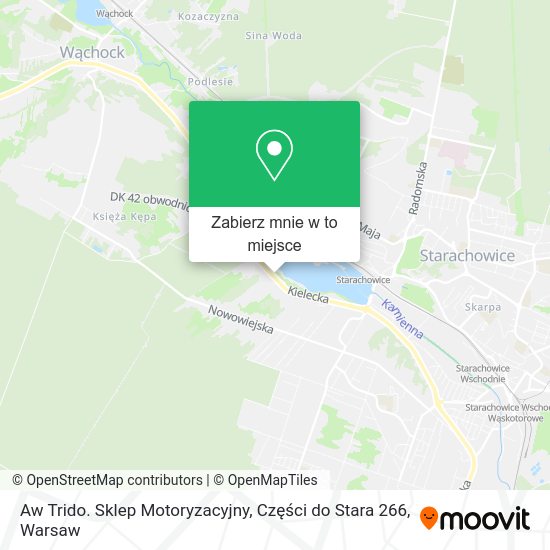 Mapa Aw Trido. Sklep Motoryzacyjny, Części do Stara 266