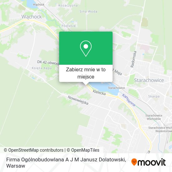 Mapa Firma Ogólnobudowlana A J M Janusz Dolatowski