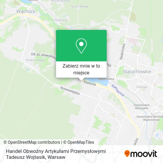 Mapa Handel Obwoźny Artykułami Przemysłowymi Tadeusz Wojtasik