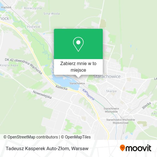 Mapa Tadeusz Kasperek Auto-Złom