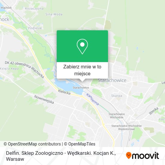 Mapa Delfin. Sklep Zoologiczno - Wędkarski. Kocjan K.