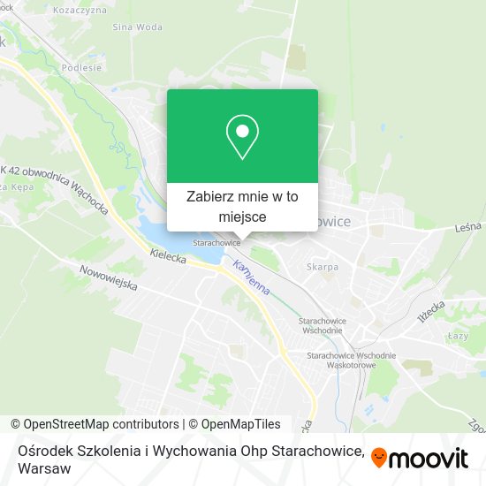 Mapa Ośrodek Szkolenia i Wychowania Ohp Starachowice