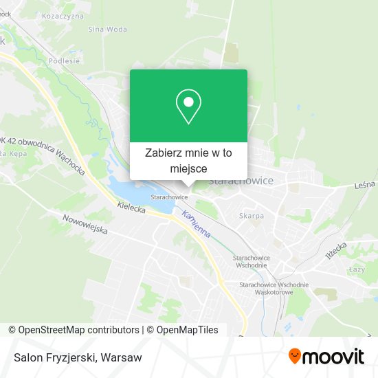 Mapa Salon Fryzjerski