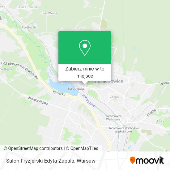 Mapa Salon Fryzjerski Edyta Zapala