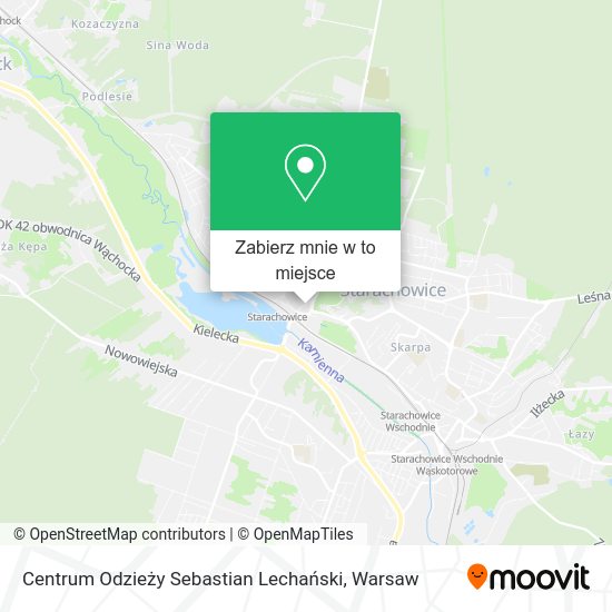 Mapa Centrum Odzieży Sebastian Lechański