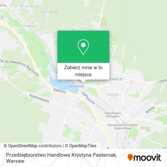 Mapa Przedsiębiorstwo Handlowe Krystyna Pasternak